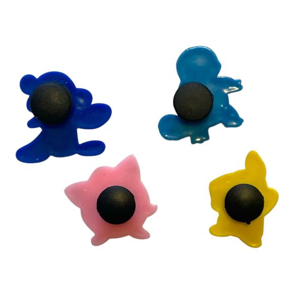 Pokemon Shoe Charms Set of 4 | Fits Crocs Pikachu, Squirtle, Jigglypuff, Popplio - Picture 6 of 6